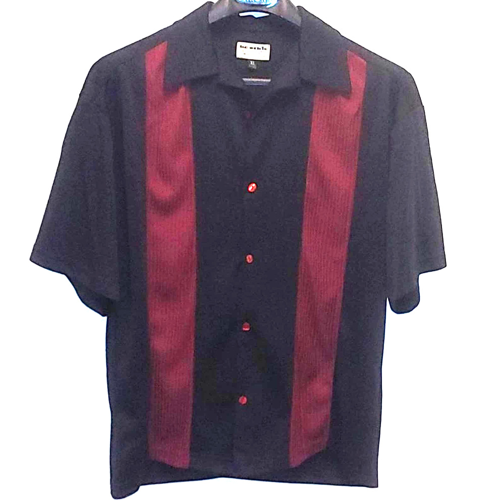 90s XL Short Sleeve Club Dress Shirt RARE
